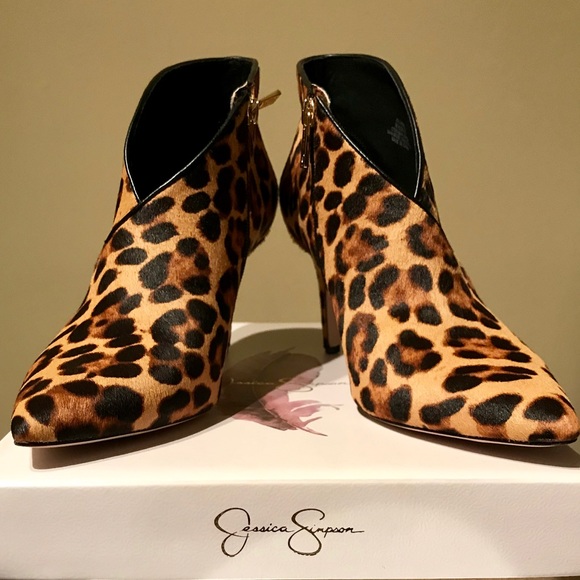 🐆 Jessica Simpson Natural Westwood Leopard Bootie - Picture 5 of 5